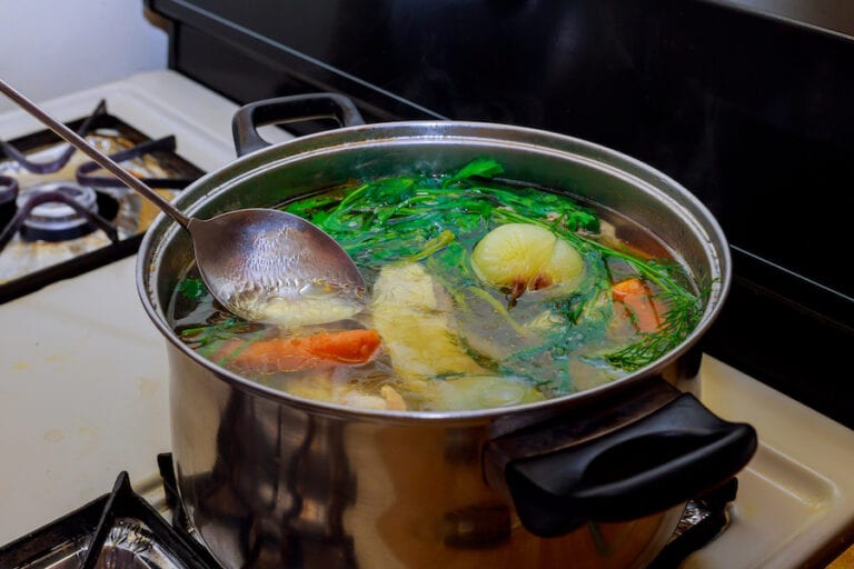 Re-using cooking water as fertilizer