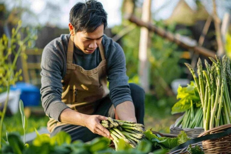 Harvesting Asparagus