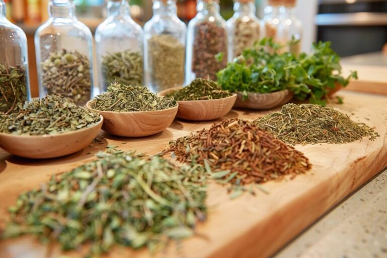 An Assortment of Dried Herbs