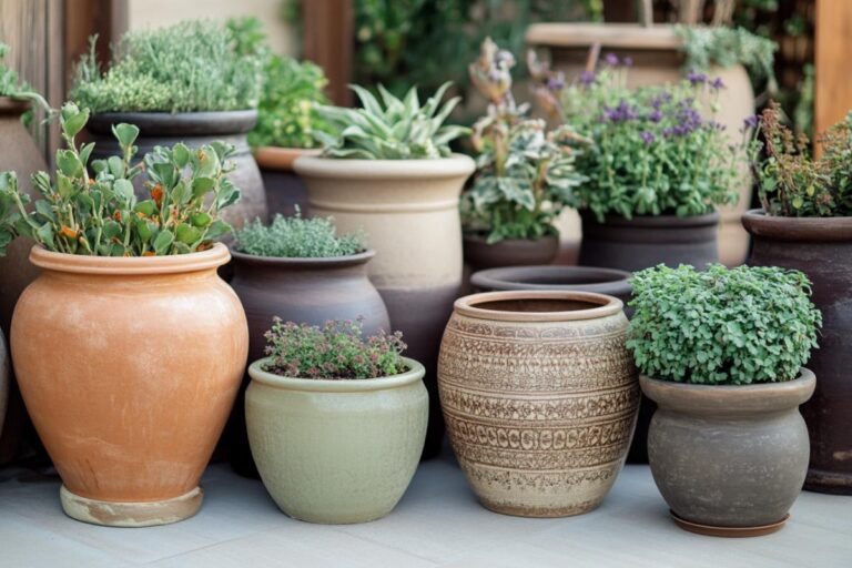 A Variety of Plant Containers