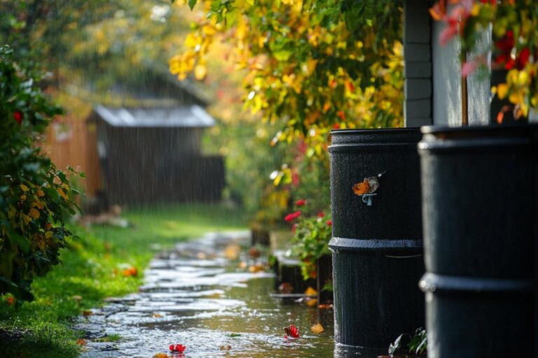 Collecting Rain Water in Rain Barrels