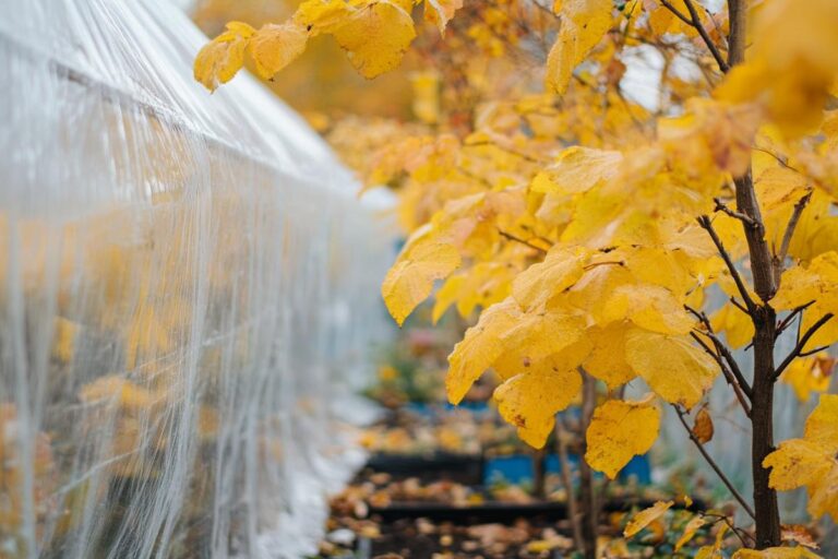 Crop Covers Protecting Plants in the Fall