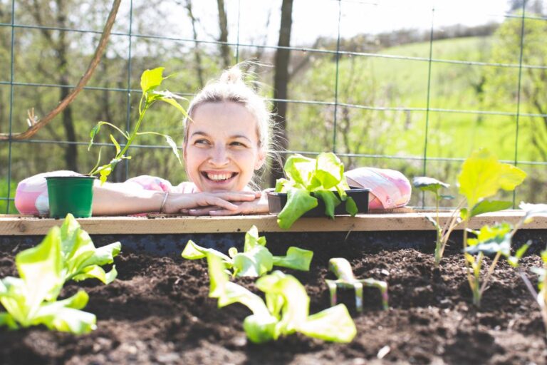 A happy gardener